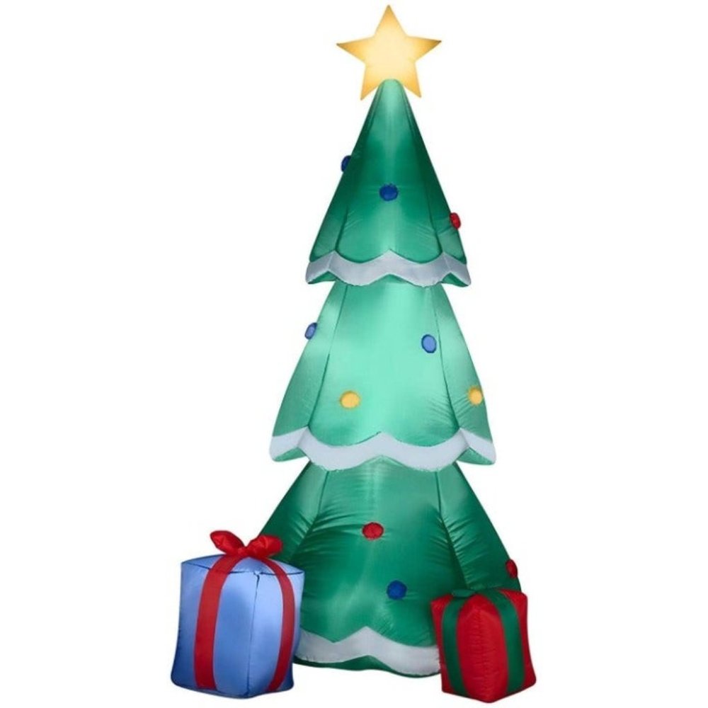 Home Accents Holiday 6.5ft LED Christmas Tree with Gift Boxes Indoor Outdoor